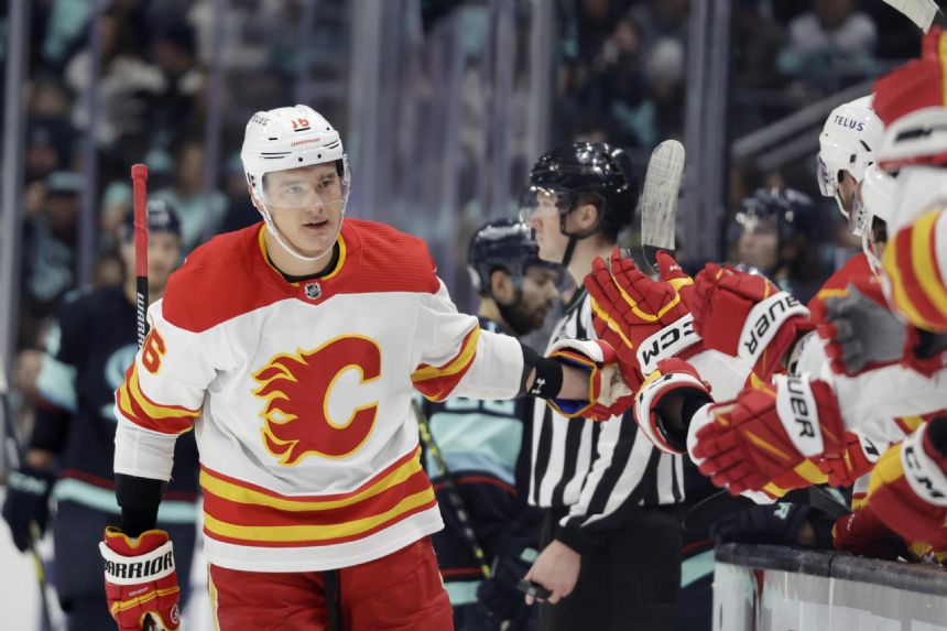 Flames rebound with impressive 5-2 win over Kraken