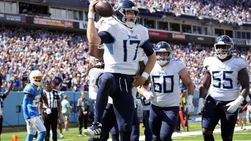 Folk's OT field goal in rain helps Titans snap 8-game skid with 27-24 win over Chargers