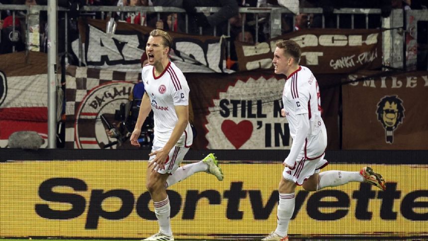 Fortuna Duesseldorf beats St. Pauli in a penalty shootout to reach German Cup semifinals