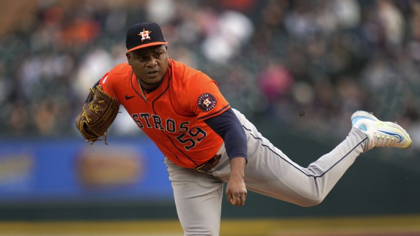 Framber Valdez pitches 7 strong innings and Astros use a late 4-run rally to beat Tigers 5-2