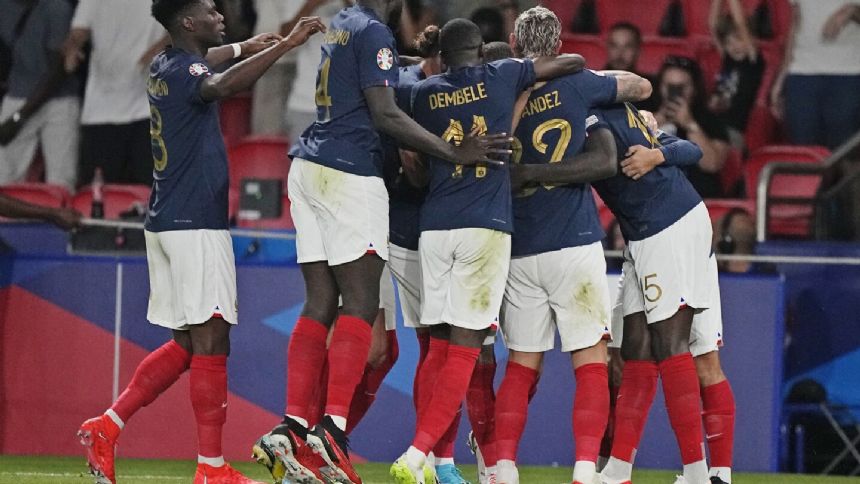France beats Ireland 2-0 to stay perfect in European Championship qualifiers