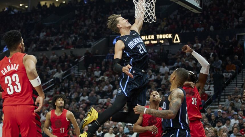 Franz Wagner scores 23, Magic win their 2nd straight to open season 102-97 over the Trail Blazers