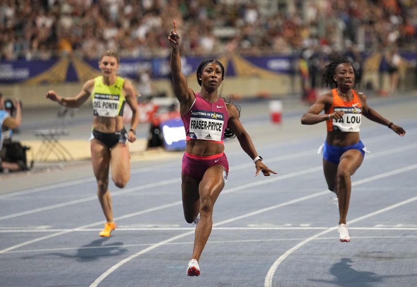 Fraser-Pryce equals world-leading time to win 100 in Paris