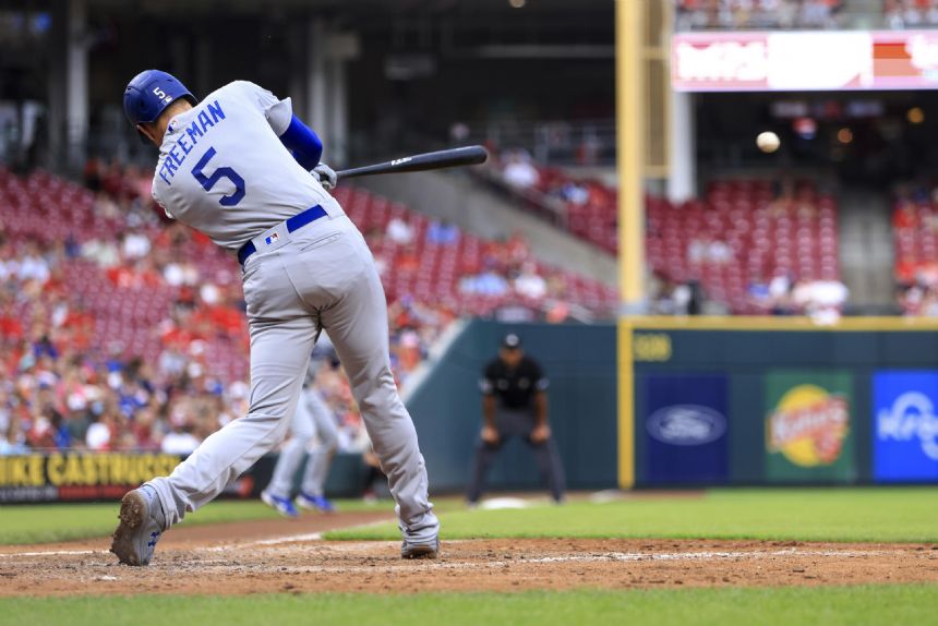 Freeman's homer, 2 RBIs power Dodgers to 6th win over Reds