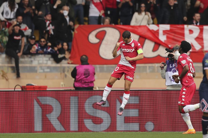 French league leader PSG slumps to 3-0 loss at Monaco