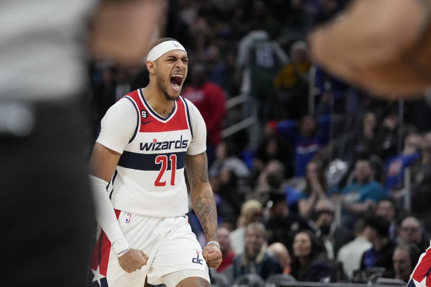 Gafford's putback gives Wizards 119-117 win over Pistons