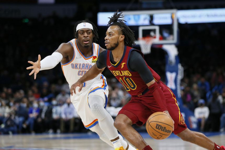 Garland has 27 points, 18 assists to help Cavs beat Thunder