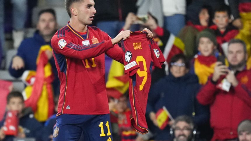 Gavi's knee injury overshadows Spain's 3-1 win against Georgia