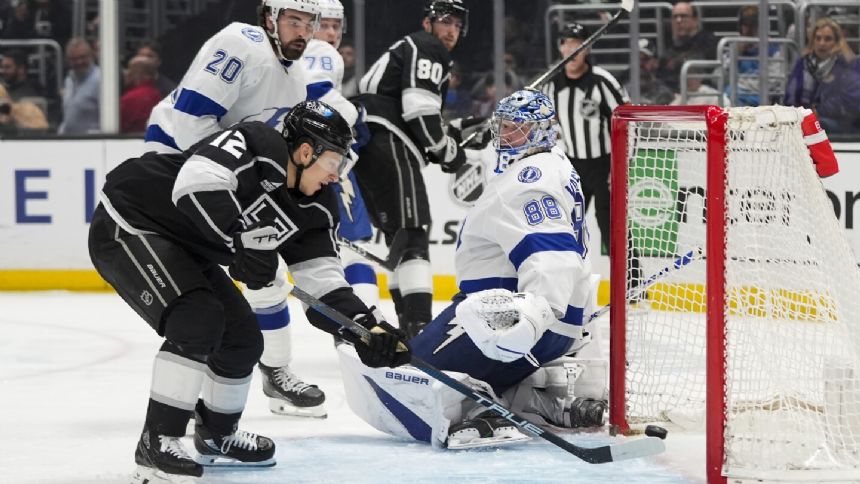 Gavrikov scores in OT, and the LA Kings rebound after blowing late lead for a 4-3 win over Lightning