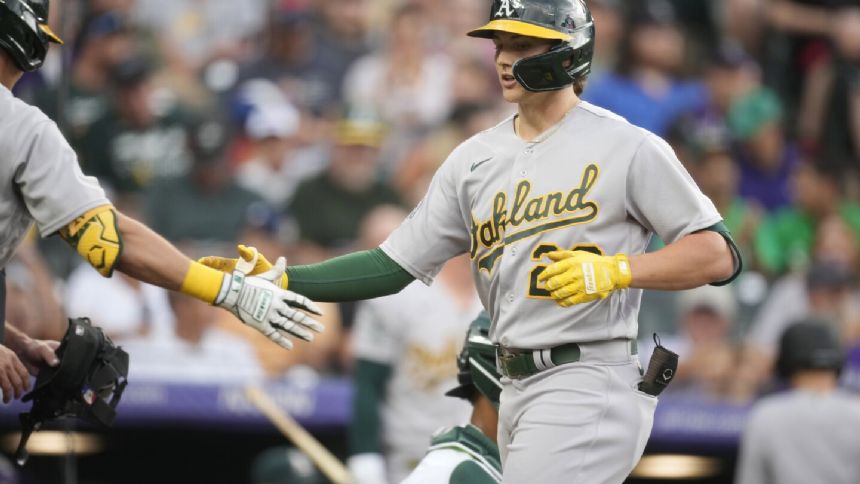 Gelof and Rooker homer in five-run second inning as A's go on to 11-3 win over Rockies