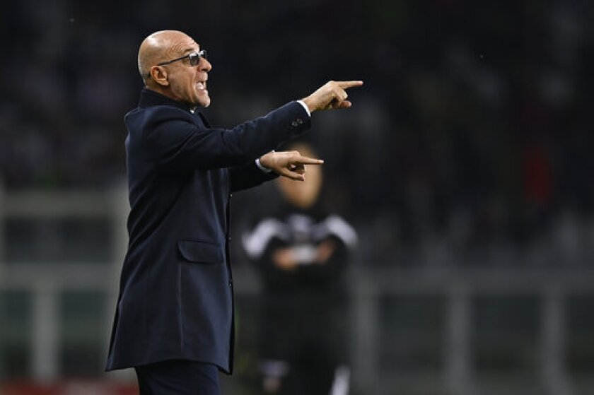 Genoa fires Ballardini as coach after 1 win in 12 matches