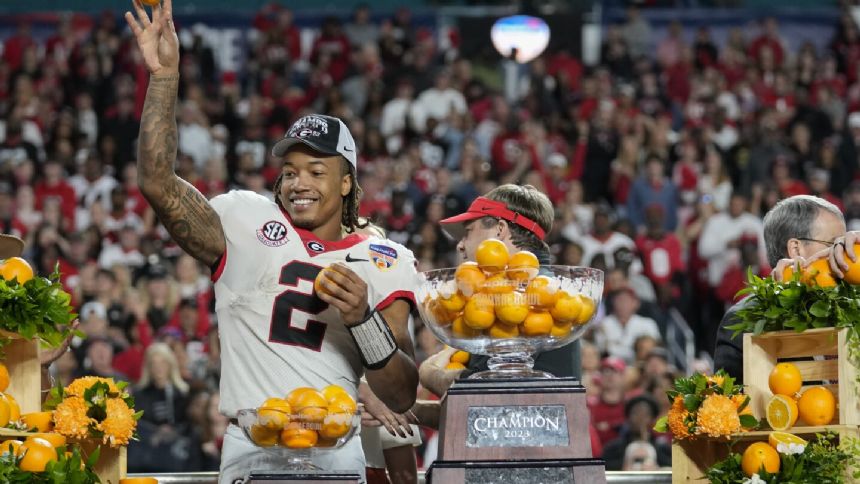 Georgia running back Kendall Milton announces plans to enter NFL draft after strong finish to season