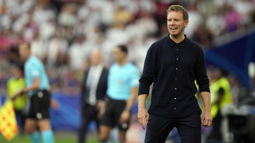 Germany coach Nagelsmann raises risk of serious injuries on slippery Frankfurt field at Euro 2024