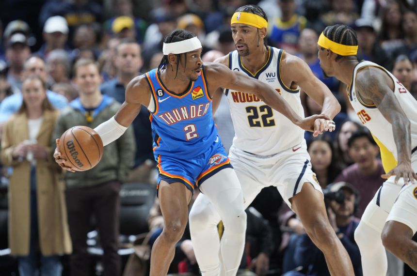 Gilgeous-Alexander hits winner, lifts Thunder past Nuggets