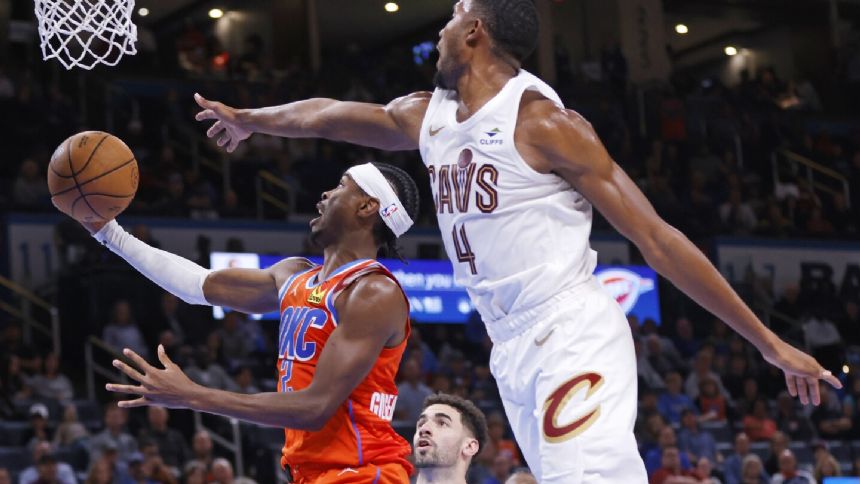 Gilgeous-Alexander scores 43 as the Thunder top the Cavaliers 128-120