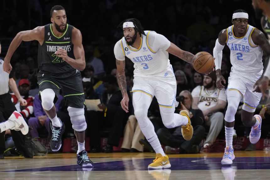 Gobert leads Timberwolves past Lakers despite Davis' 38