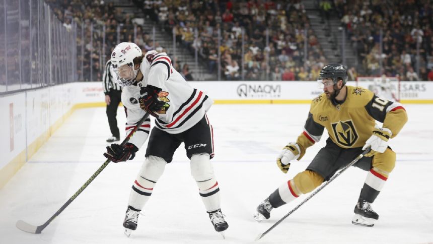 Golden Knights defeat Blackhawks 3-1 to move up to 3rd in the Pacific Division