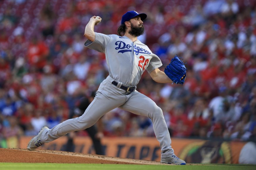 Gonsolin wins 9th, Freeman drives in 5 as Dodgers down Reds