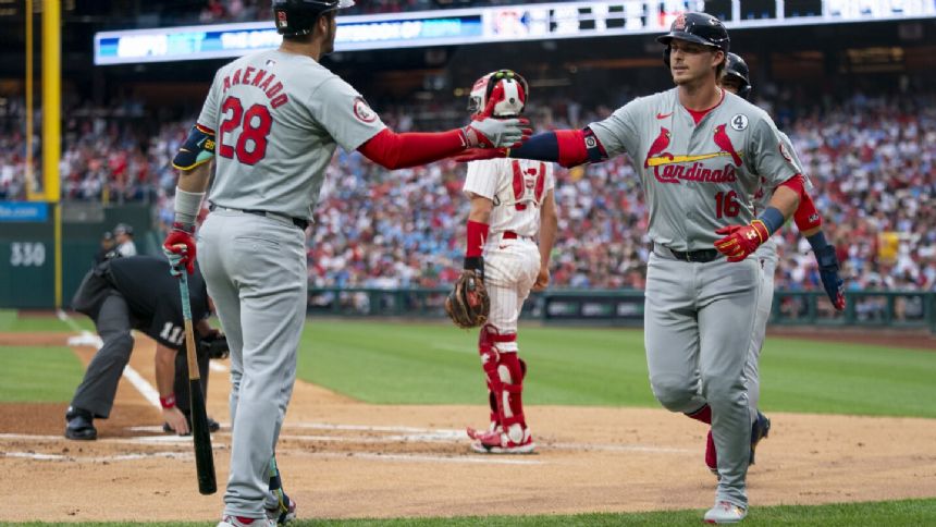 Gorman homers, drives in winner in 10th to lead Cardinals past Phillies 5-4
