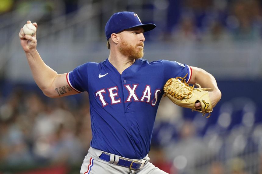 Gray pitches 6 innings as Rangers beat reeling Marlins 8-0