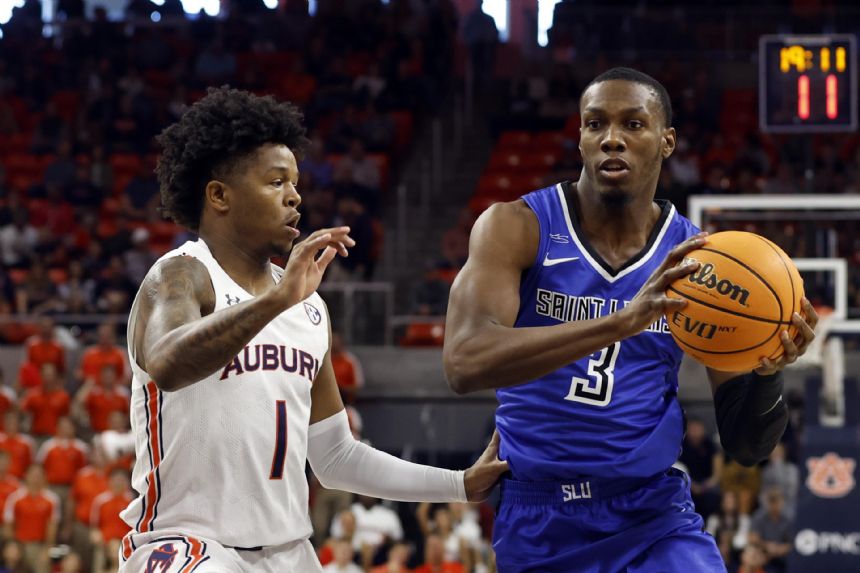 Green, No. 13 Auburn rally past Saint Louis 65-60