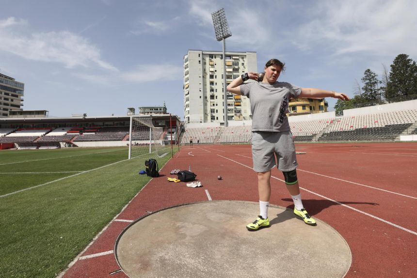 Group of Ukrainian athletes train in Albania, miss home