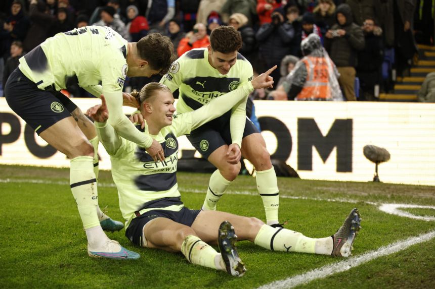 Haaland penalty gives Man City 1-0 win over Crystal Palace