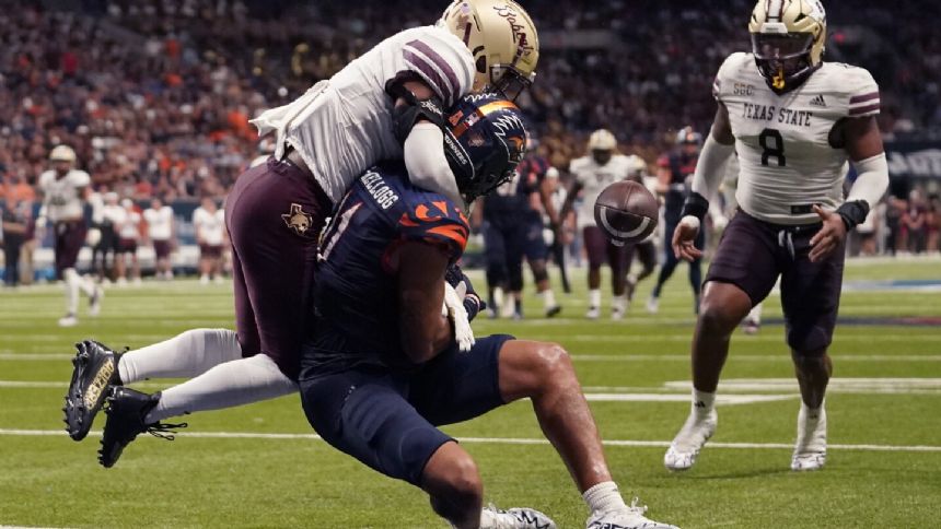 Harris, Barnes lead UTSA to 20-13 win over Texas State a week after Bobcats beat Baylor