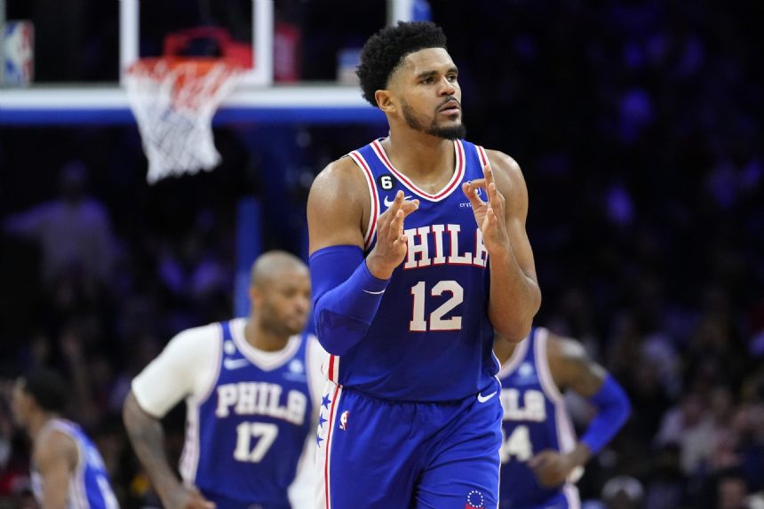Harris leads Sixers past Simmons, Nets without Embiid
