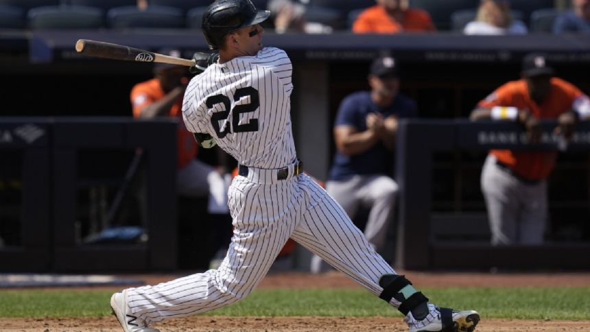 Harrison Bader placed on waivers by the Yankees, AP source says
