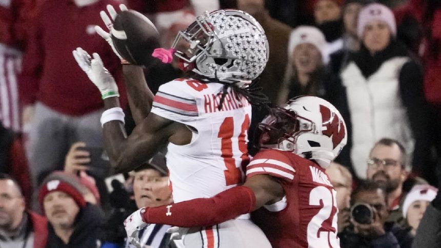 Harrison, Henderson lead unbeaten and No. 3-ranked Ohio State to 24-10 victory at Wisconsin