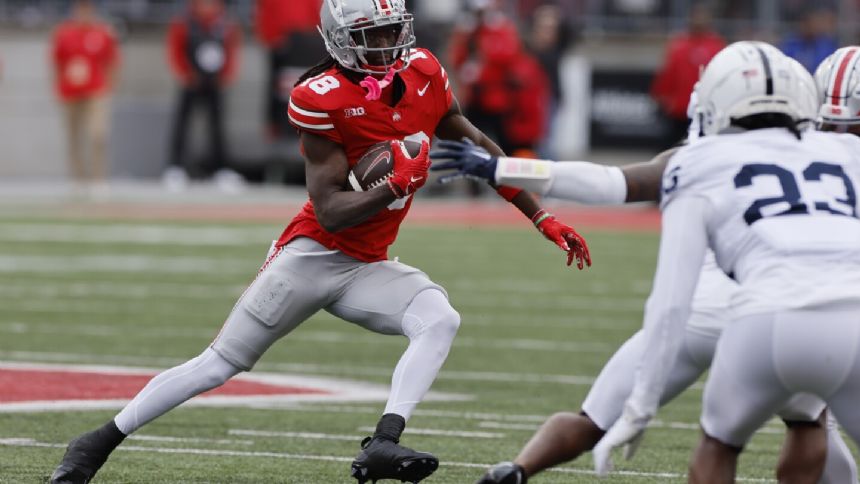 Harrison Jr. the difference as No. 3 Ohio State beats No. 7 Penn State 20-12 defensive struggle
