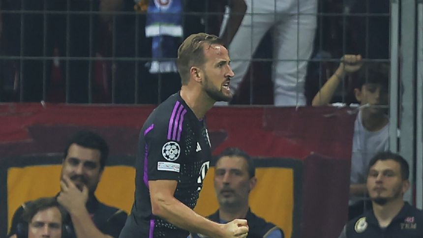 Harry Kane scores to lead Bayern Munich over Galatasaray 3-1 in the Champions League