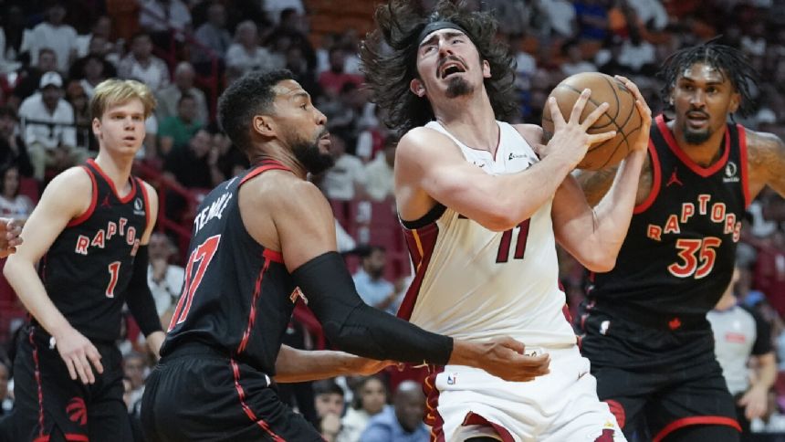 Heat tune up for postseason by topping Raptors 118-103 in regular season finale