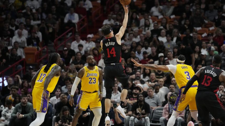 Heat will lose Tyler Herro for at least 2 weeks with sprained right ankle