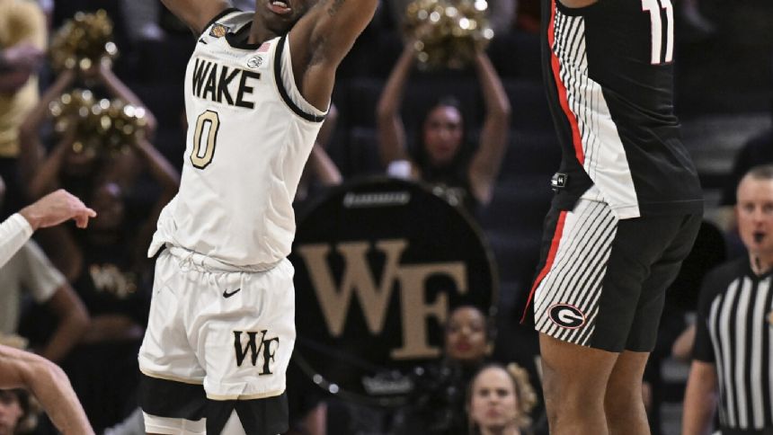 Hill scores 21 as Georgia beats Wake Forest 72-66 in NIT