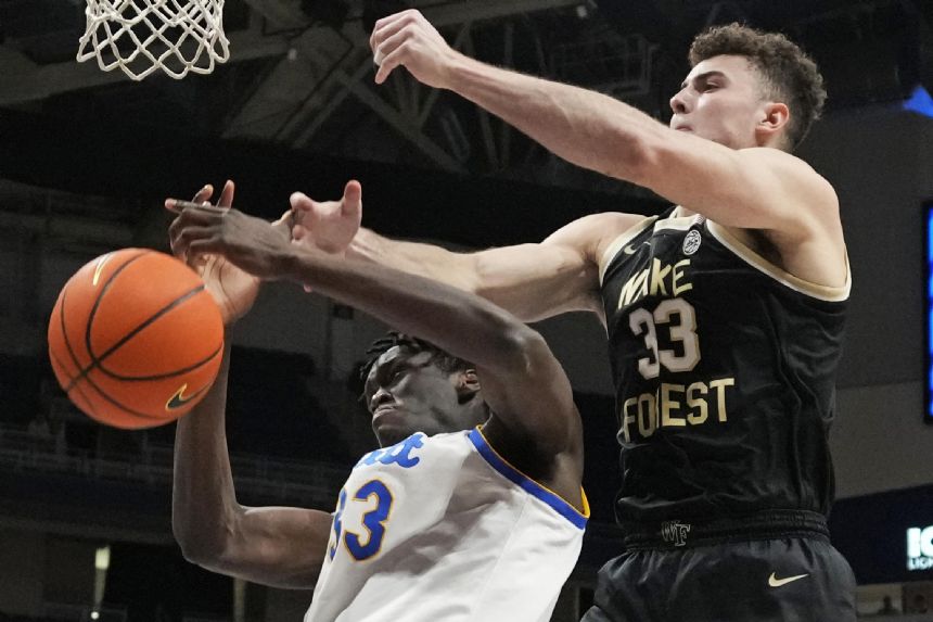 Hinson hits eight 3-pointers, Pitt edges Wake Forest 81-79
