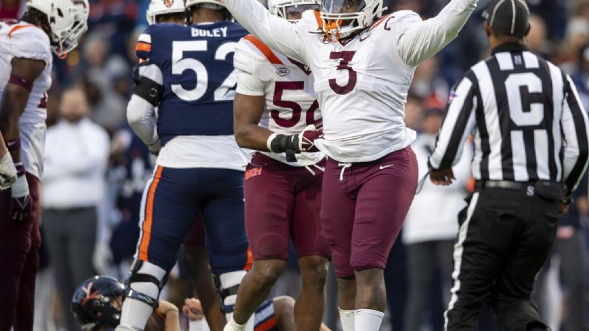Hokies strike repeatedly and beat Virginia for 18th time in 19 meetings; can go to a bowl