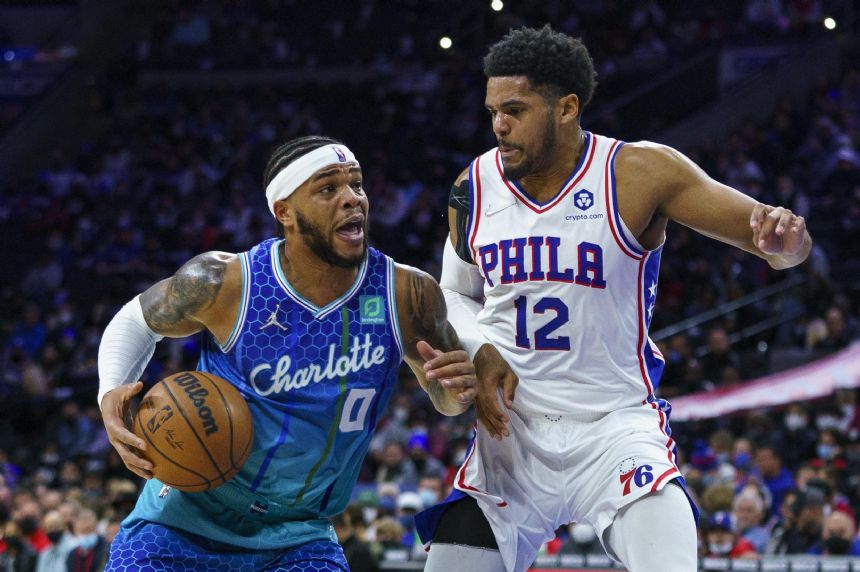 Hornets end 16-game losing streak to 76ers in 109-98 win