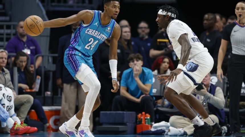 Hornets, with help from 5 newcomers, beat Grizzlies 115-106 to end 10-game losing streak