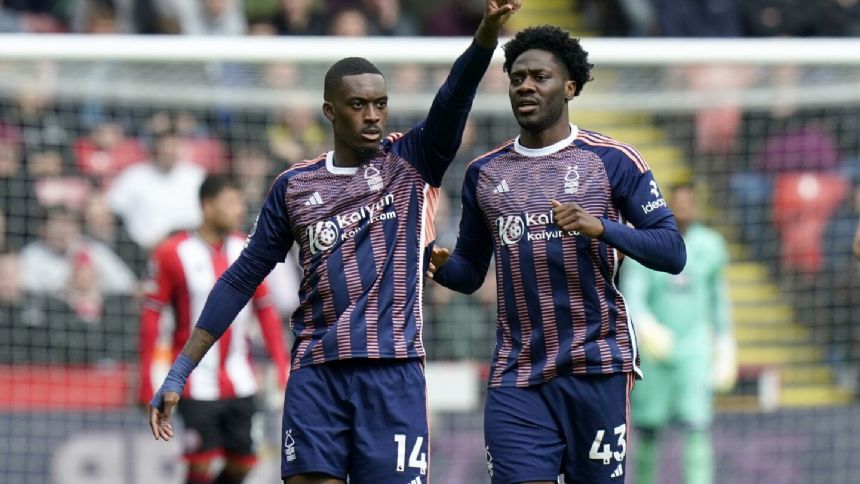 Hudson-Odoi nets twice as Nottingham Forest boosts survival hopes with 3-1 win over Sheffield United
