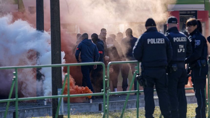 Hundreds of German police subdue 'hooligans' in training exercise for Euro 2024