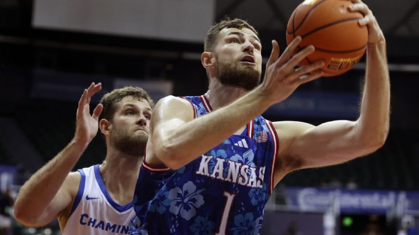 Hunter Dickinson and top-ranked Kansas beat Chaminade 83-56 at Maui Invitational