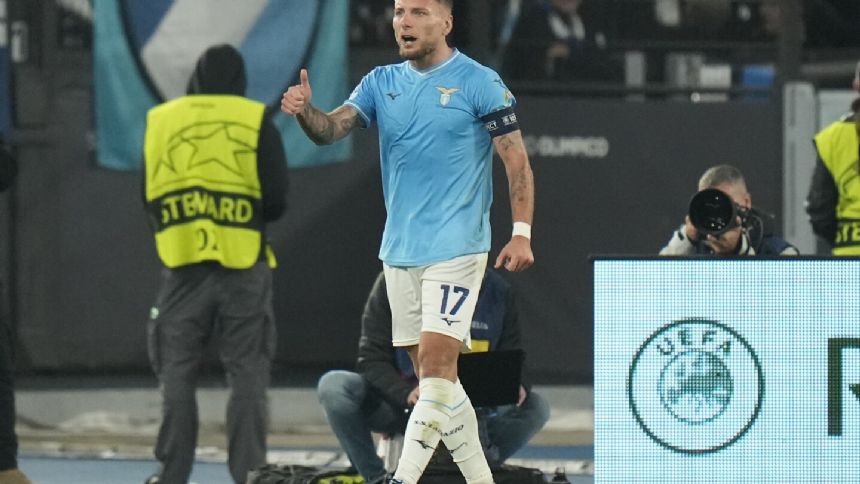 Immobile's 200th leads Lazio to 1-0 win over Feyenoord in the Champions League