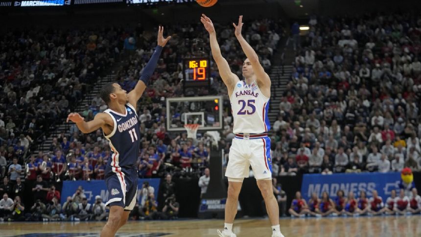 In March Madness, Gonzaga plays near-perfect 2nd half to dispatch Kansas 89-68