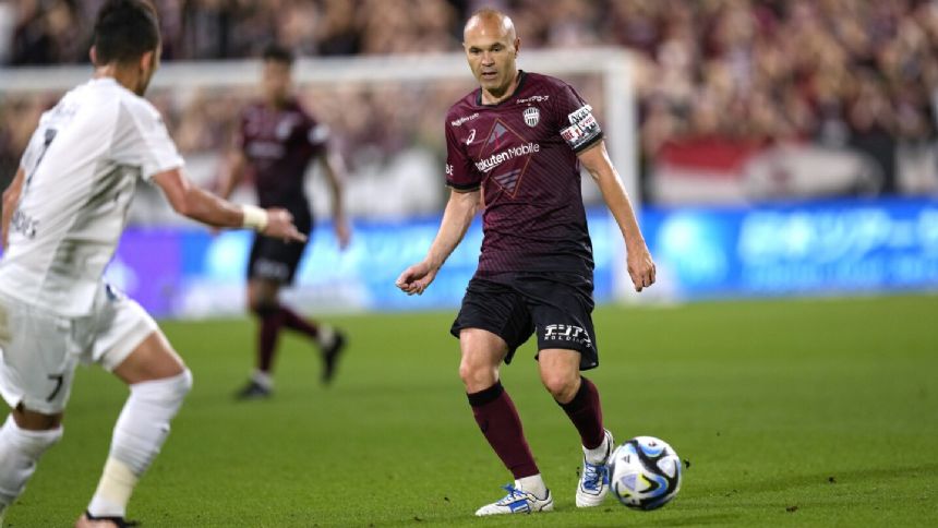 Iniesta says farewell to Japanese soccer with rare start for Kobe