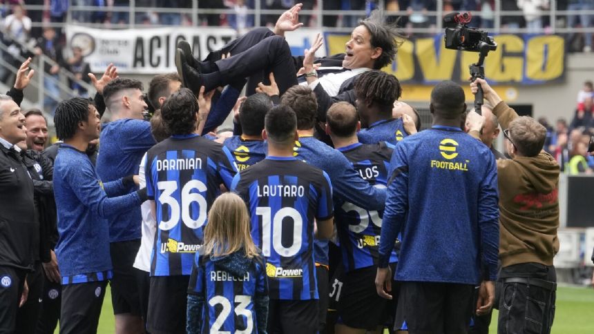 Inter Milan celebrates winning Serie A title with victory over Torino