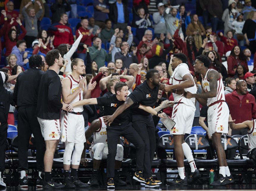 Iowa State rallies past top-ranked North Carolina 70-65