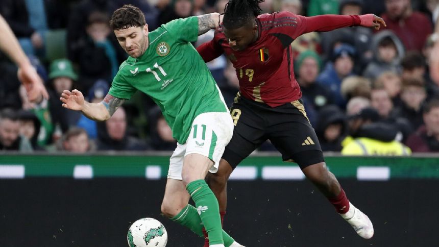 Ireland draws with Belgium 0-0 after missed penalty