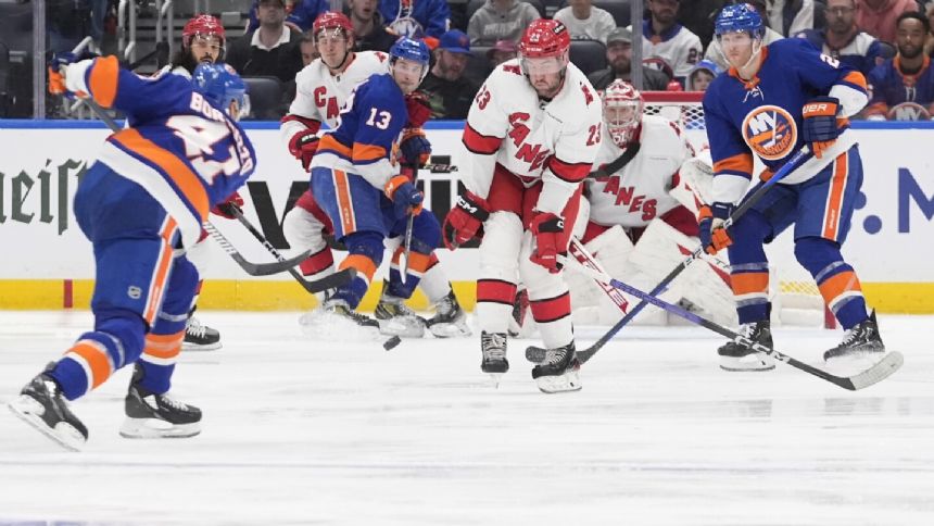 Islanders avoid series sweep beating Hurricanes 3-2 in 2OT